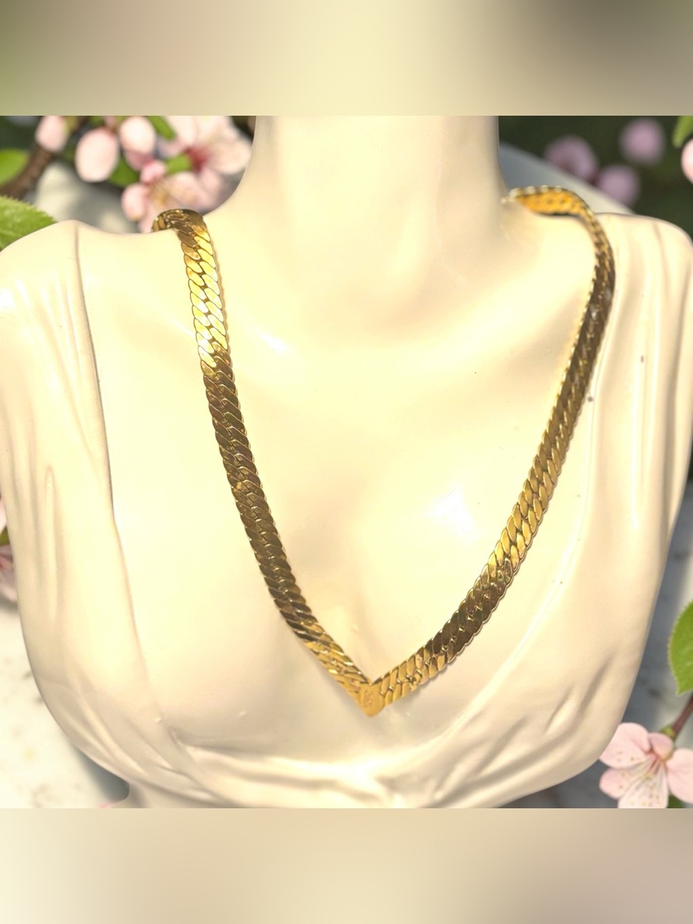 Joan Rivers Gold-Tone Flat Curb Chain Necklace
